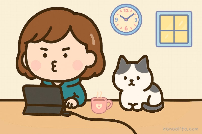 猫とiPadを有線して過ごす